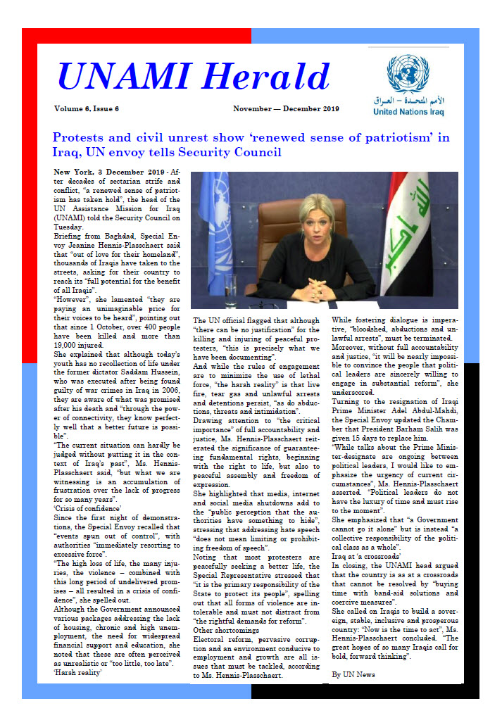UNAMI Herald Volume 6, Issue 6