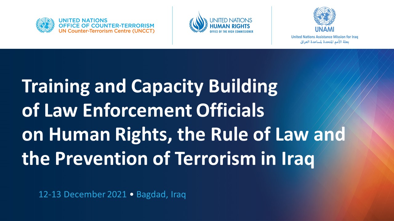 Human Rights training for Iraqi law enforcement officials in Baghdad 