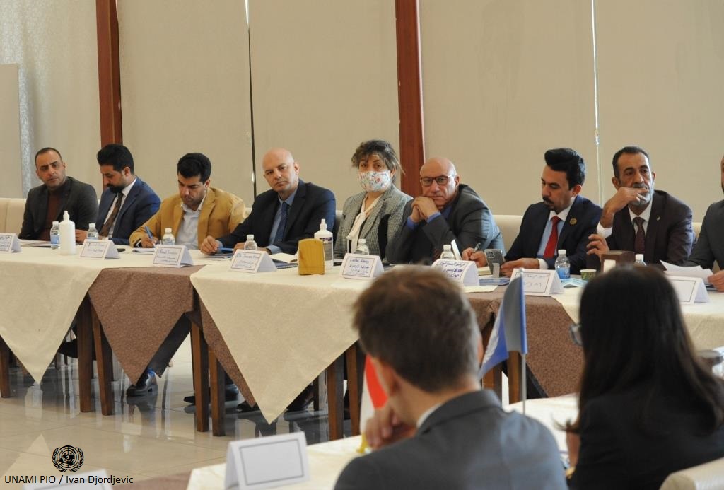 UNAMI and Iraqi Network for Social Media hold roundtable discussion on digital rights and digital security in Baghdad