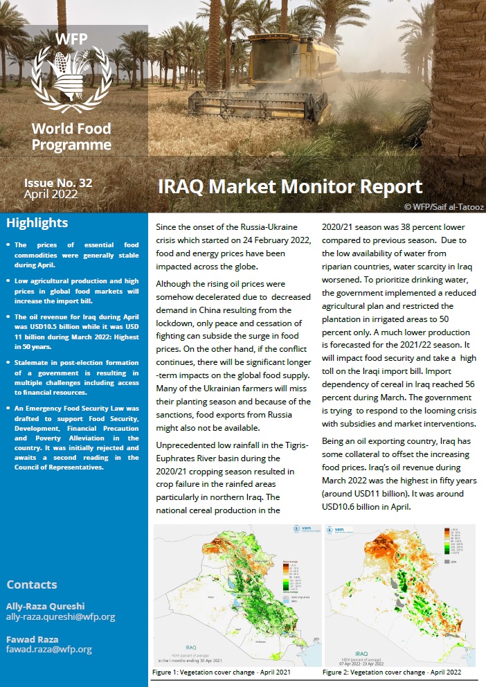 Iraq Market Monitor Report, Issue No. 32