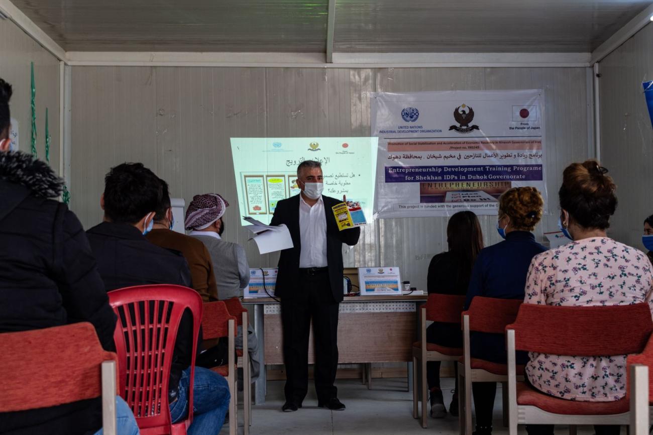 UNIDO entrepreneurial training gives IDPs hope for future