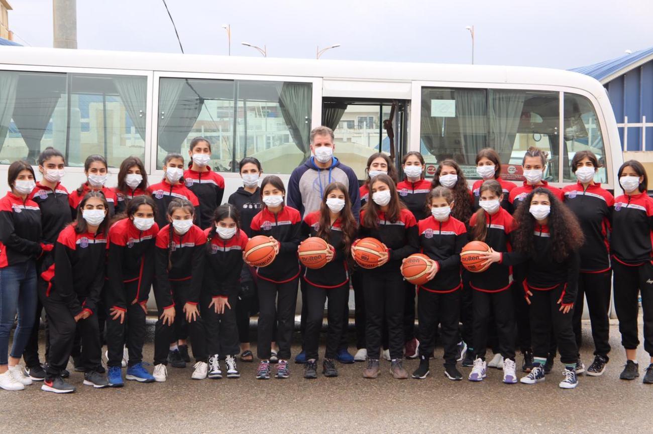 Zhima, an Iraqi female basketball academy