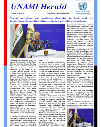 UNAMI Herald Volume 8, Issue 1
